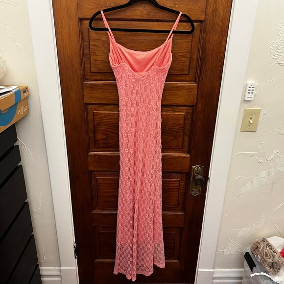 Bardot Adoni Mesh Midi Dress Lili Pink size XS NWT's $119 Women's - Picture 6 of 15